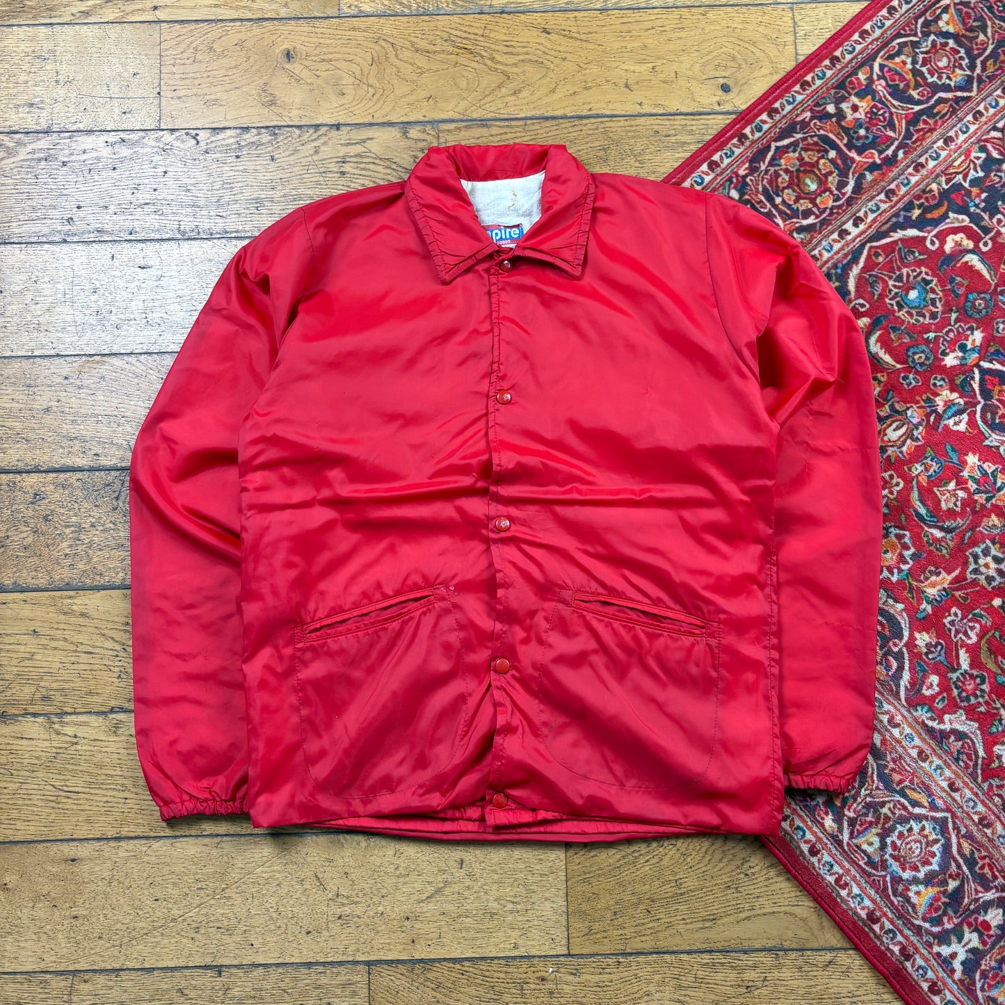 Vintage Red Nylon Coach Harrington Jacket - M