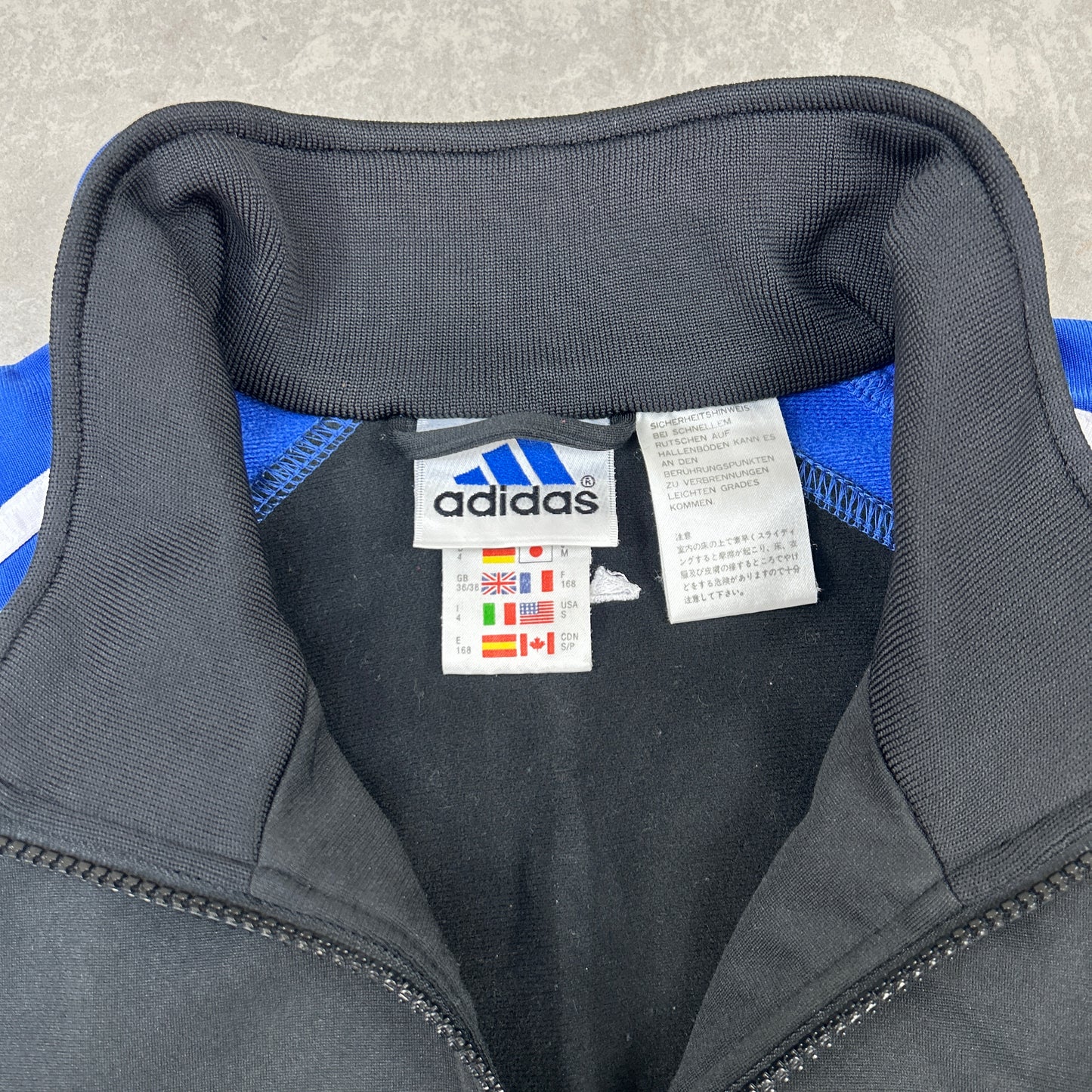 Vintage Adidas Blue Tracksuit Track Shell Windbreaker Jacket - S