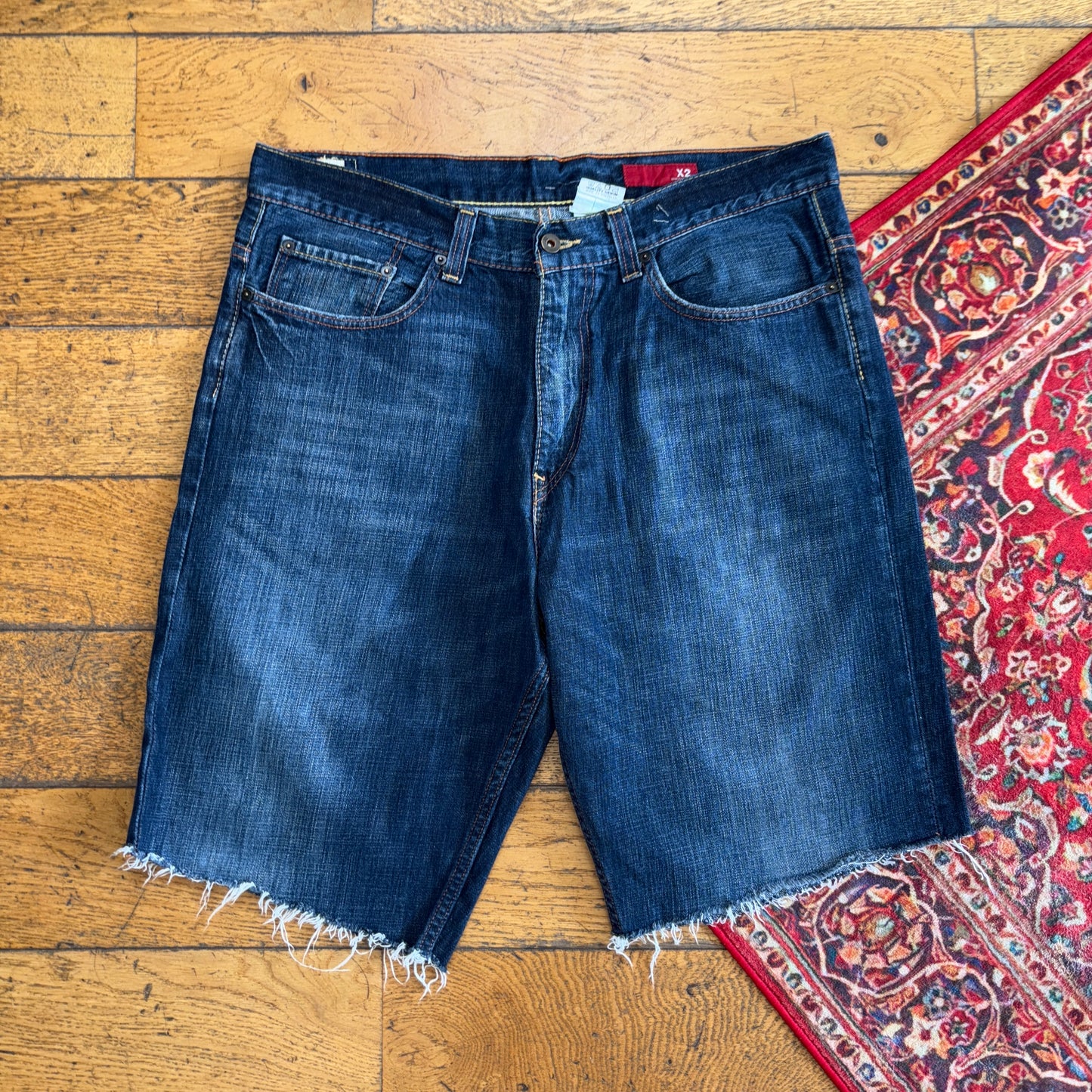 Vintage Blue Denim Shorts - 38