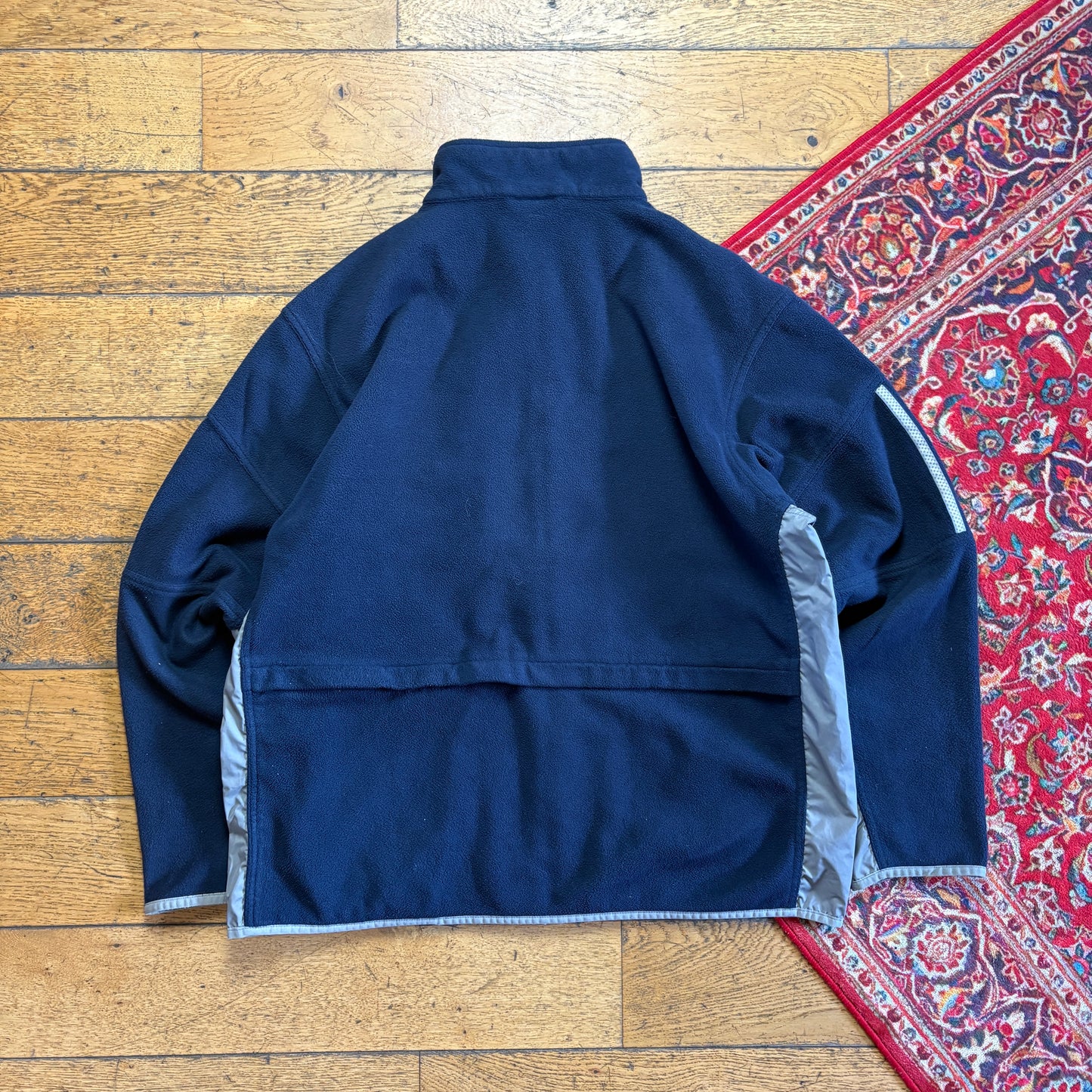 Vintage 90s Adidas Navy Embroidered Fleece Sweatshirt - XL