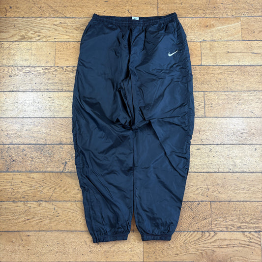 Vintage Nike Black Baggy Tracksuit Sweatpants Track Pants Bottoms - Size 16/18