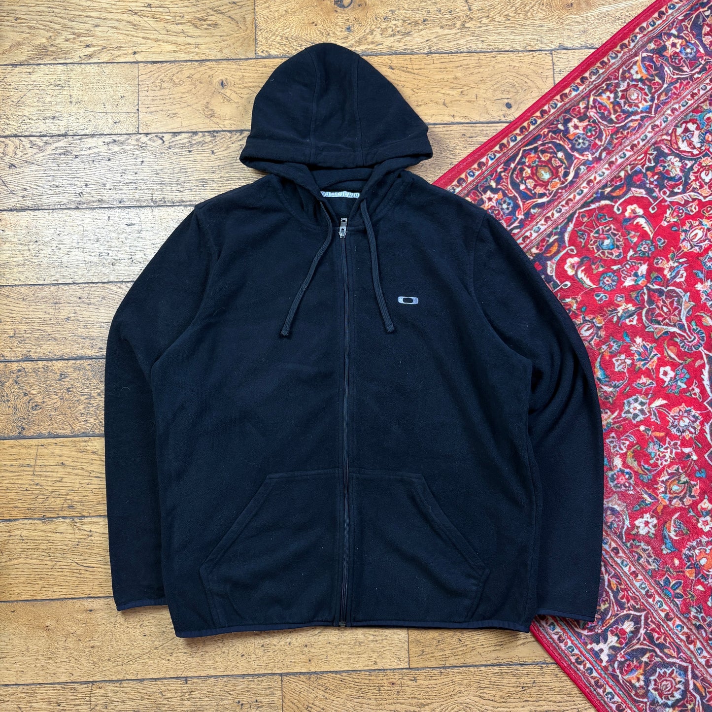 Oakley Black Fleece Hoodie Embroidered Sweatshirt - XL