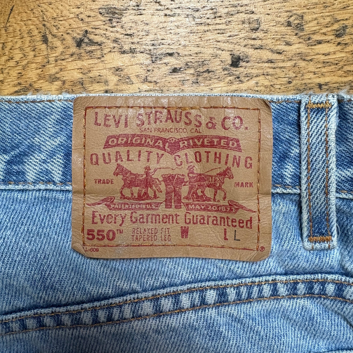 Vintage Levis 550 Womens Baggy Tapered Blue Denim Jeans - Size 12