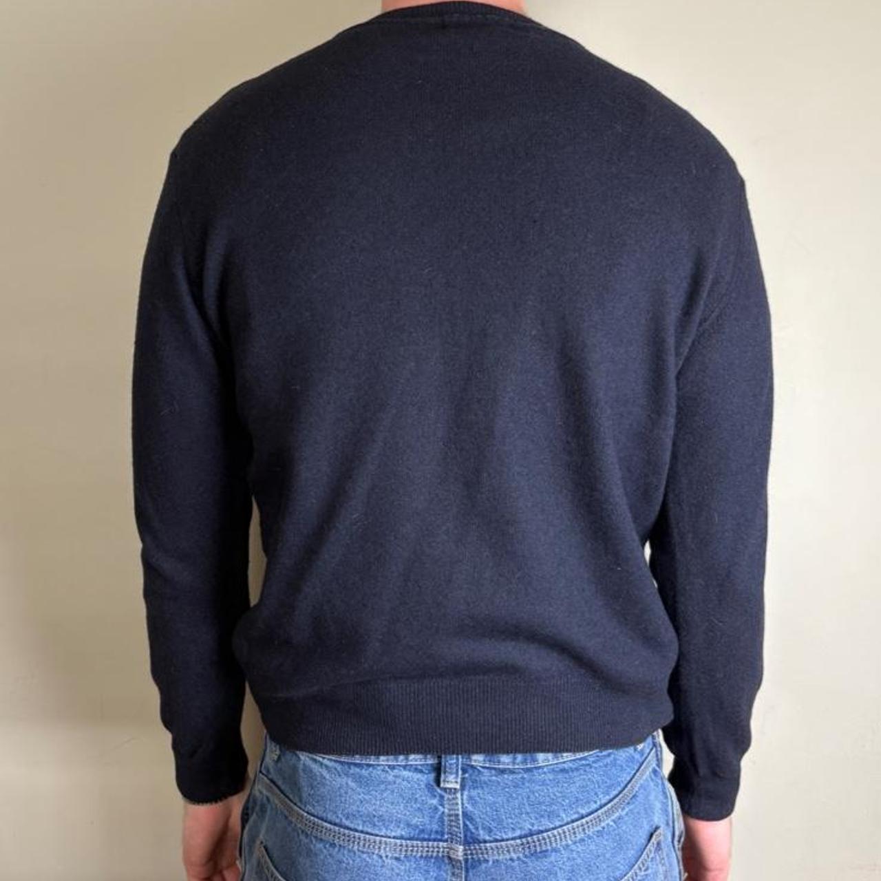 Vintage Trussardi Navy Blue Knit Jumper - S