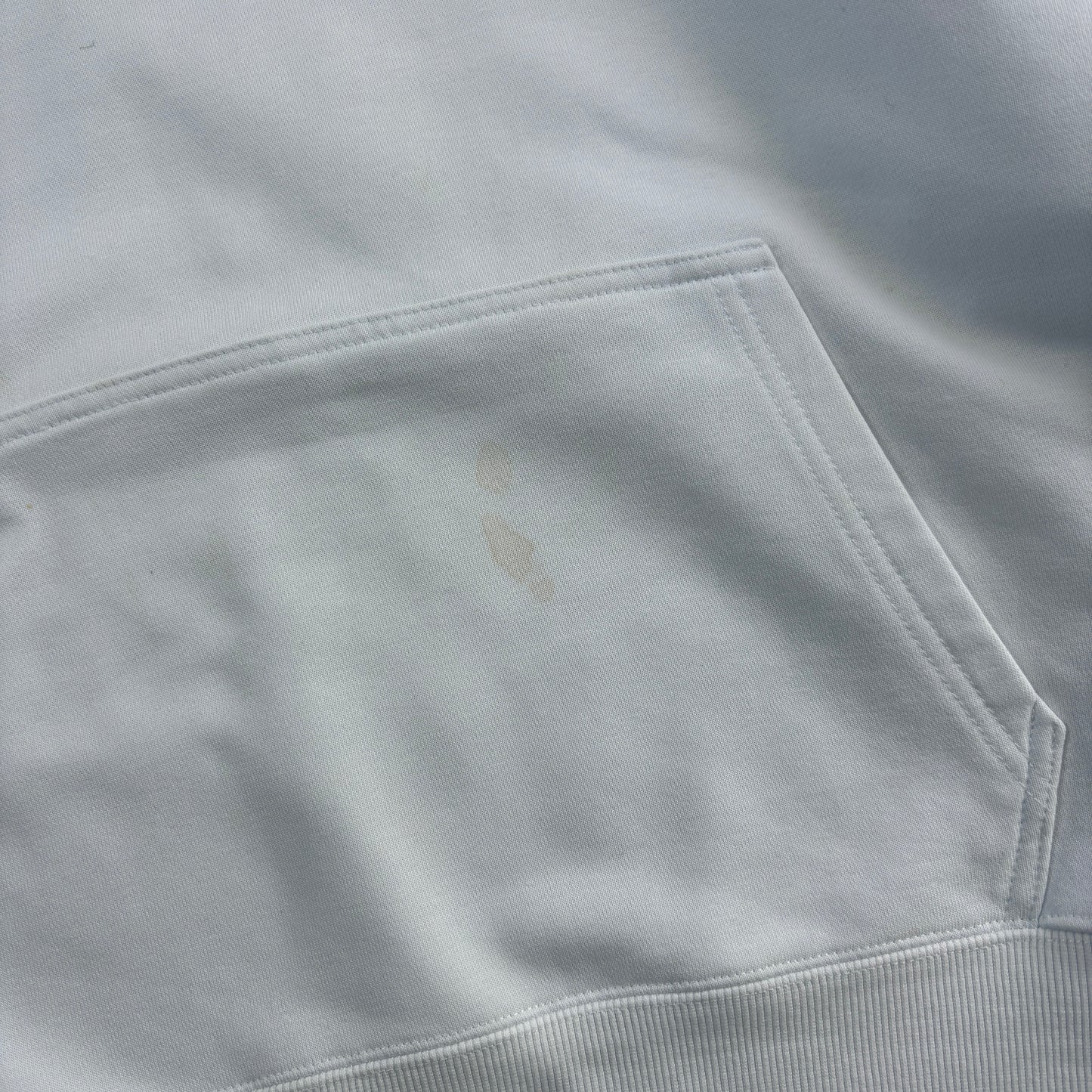 Vintage Stussy White Skate Hoodie Sweatshirt - S