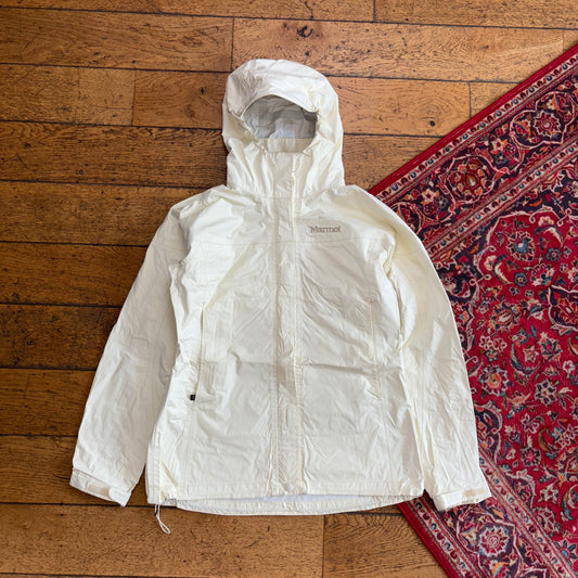 Vintage Marmot Womens Hiking Gorpcore Cream Waterproof Jacket Coat - M