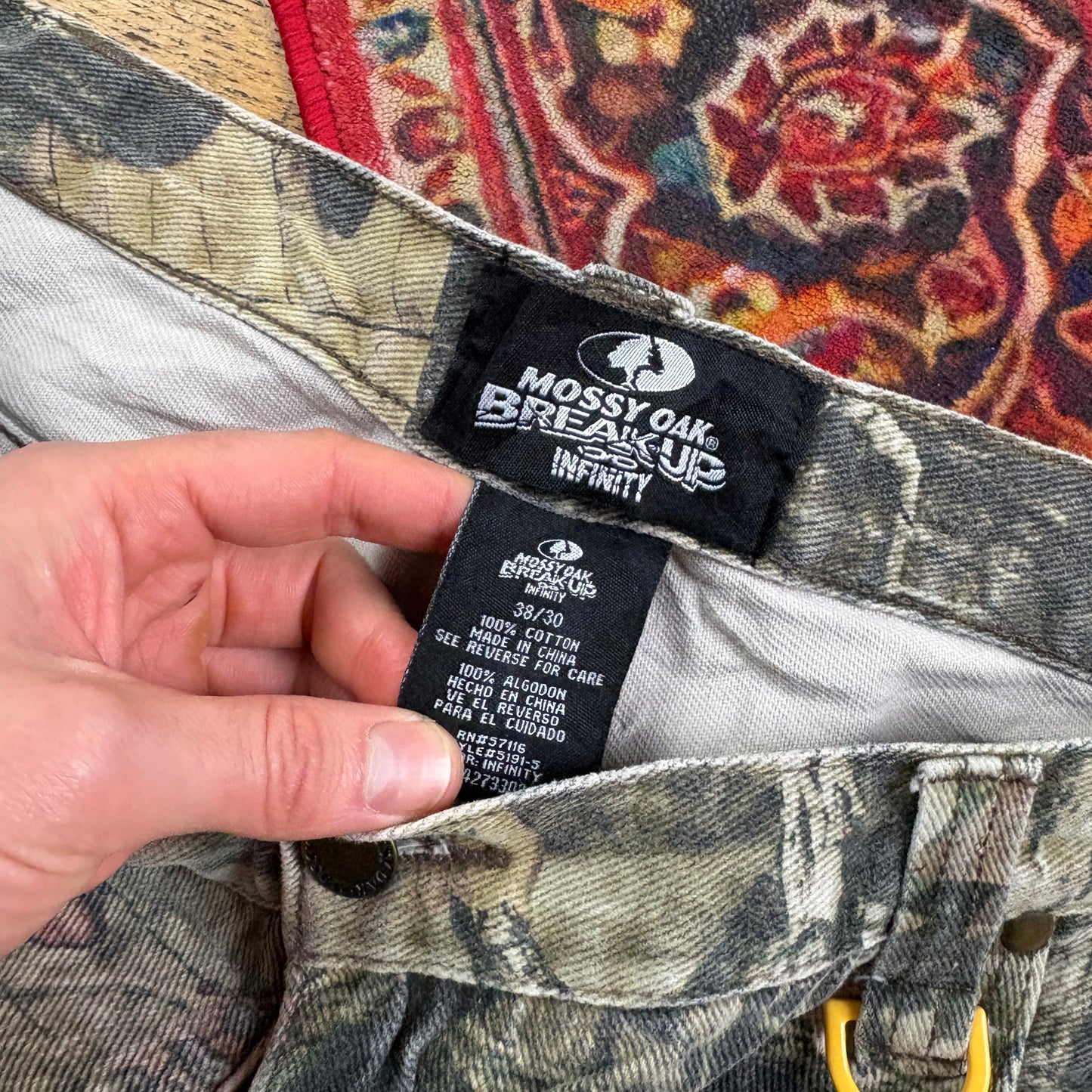 Vintage Real Tree Camo Green Hunting Workwear Trousers - 40
