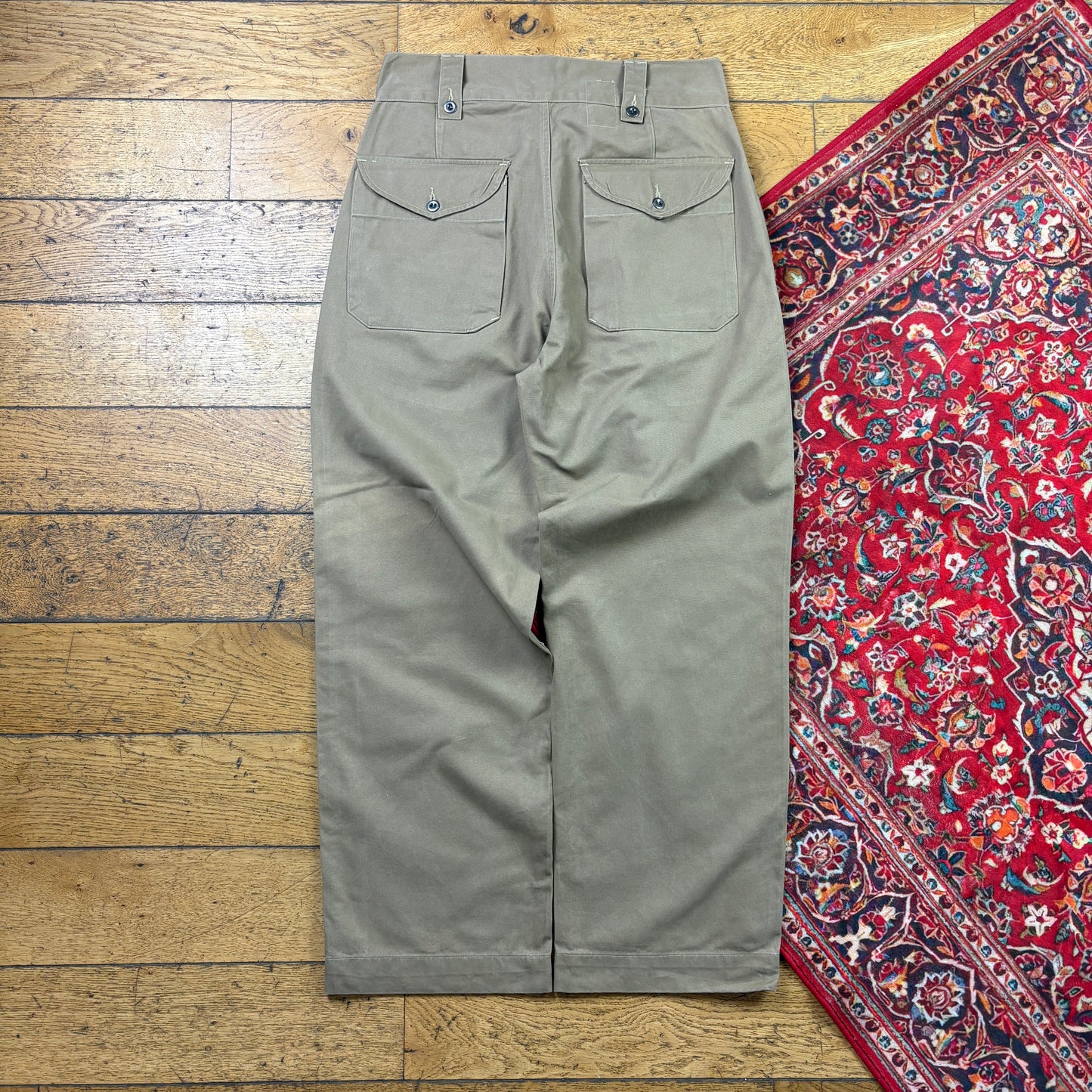 Bronson MFG New Brown Military Fatigue Baggy Workwear Trousers - 34