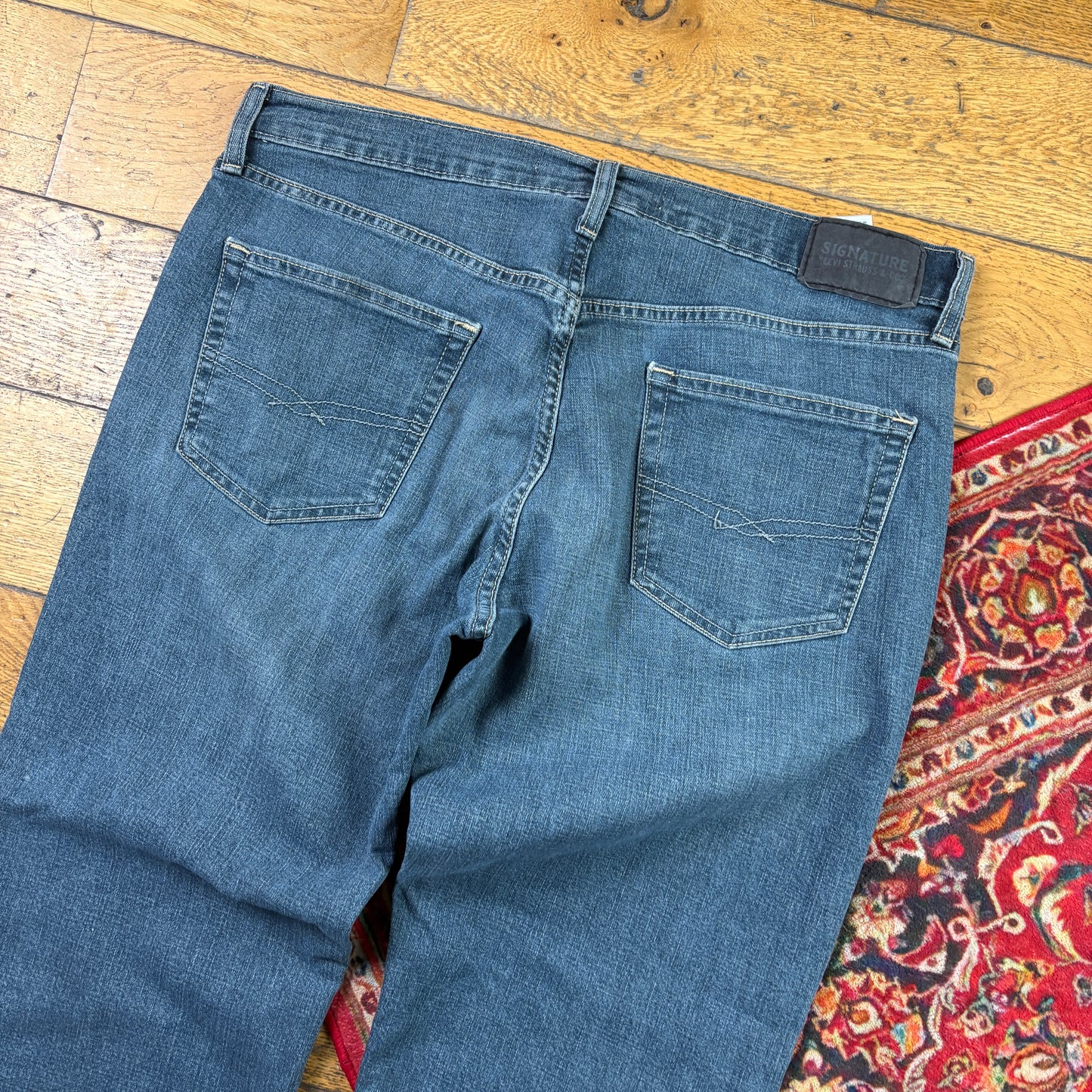 Vintage Levis Straight Blue Denim Jeans - 38