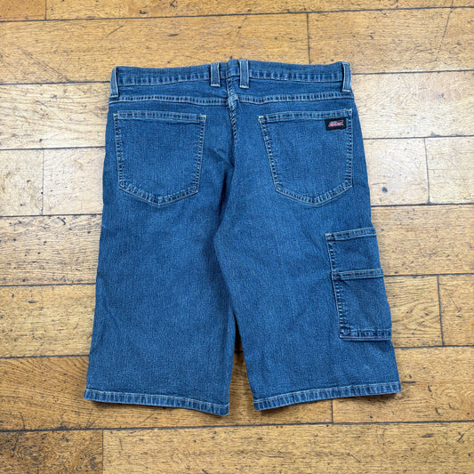 Vintage Dickies Workwear Carpenter Blue Shorts - 34