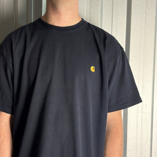 Carhartt Navy Chase Embroidered T-Shirt - XL
