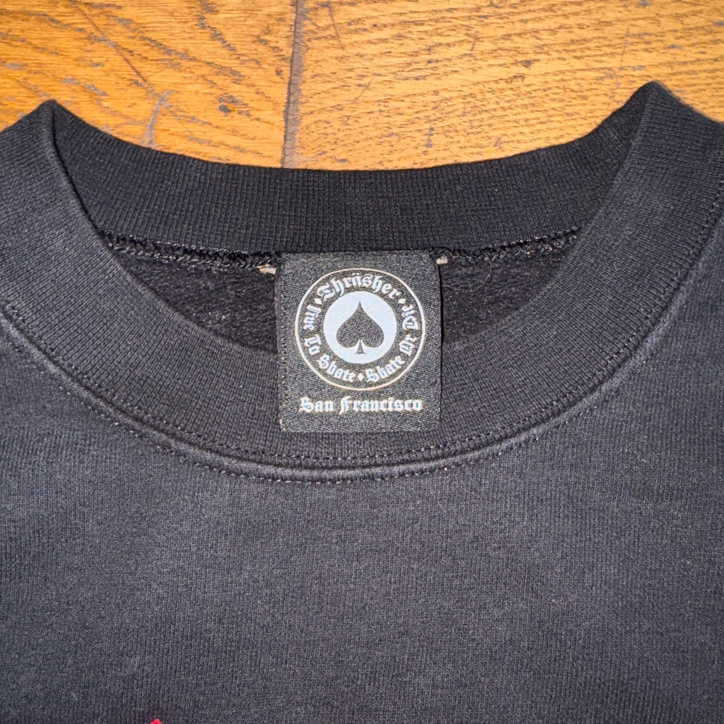 Vintage Thrasher Black Skate Sweatshirt - S