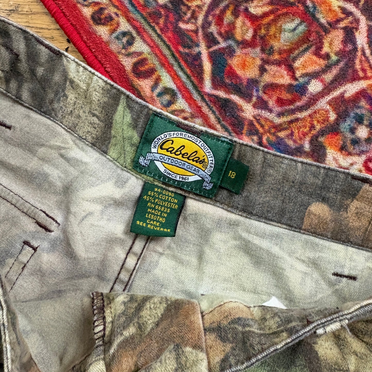Vintage Real Tree Camo Green Hunting Workwear Trousers - 30