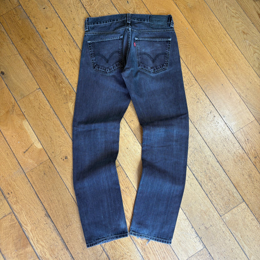 Vintage Levis 511 Slim Grey Black Denim Jeans - 32