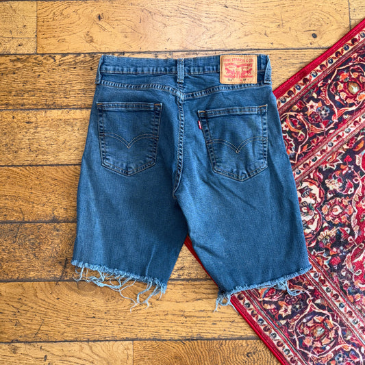 Vintage Levis 511 Blue Denim Shorts - 30
