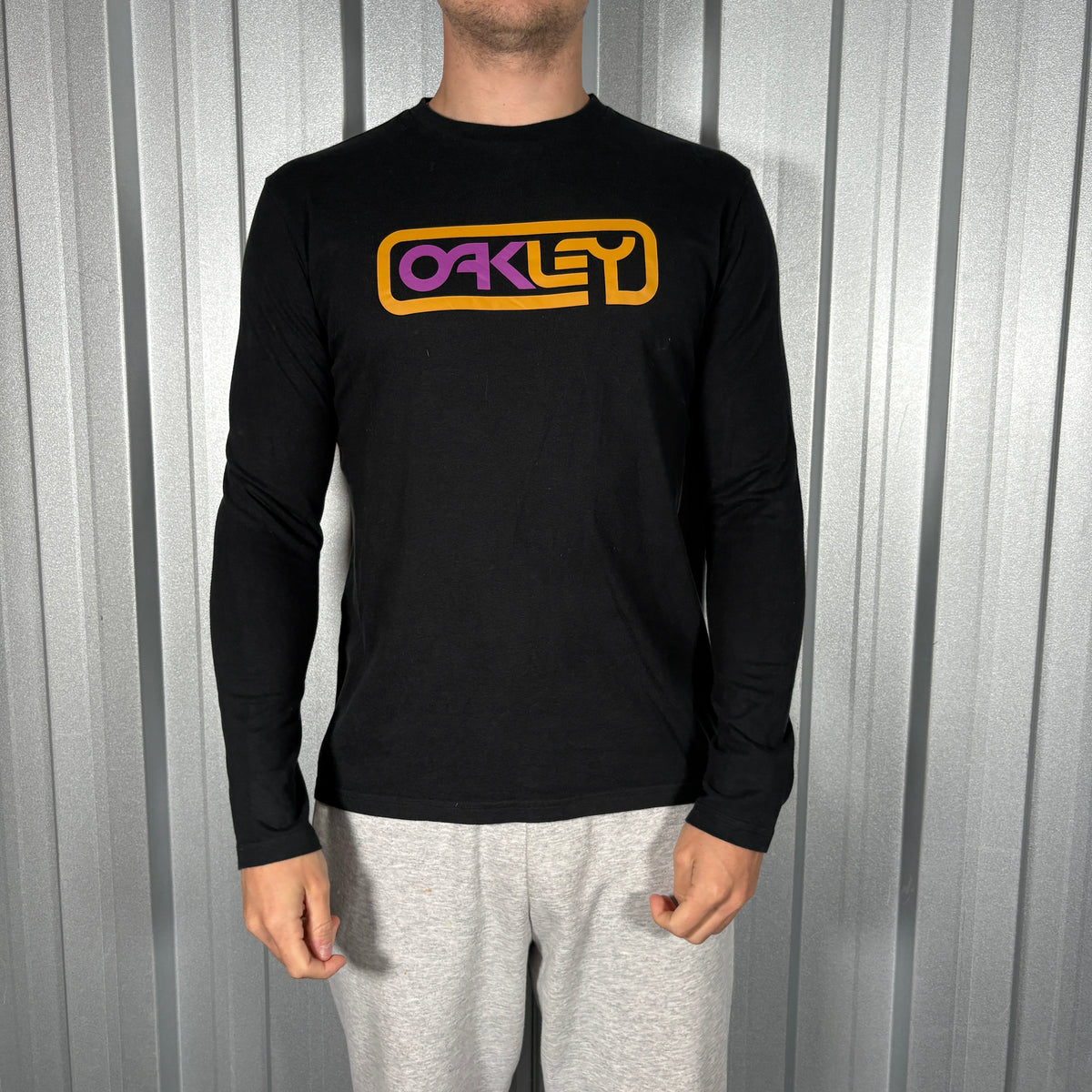 Oakley Black Long Sleeve Graphic T Shirt - S