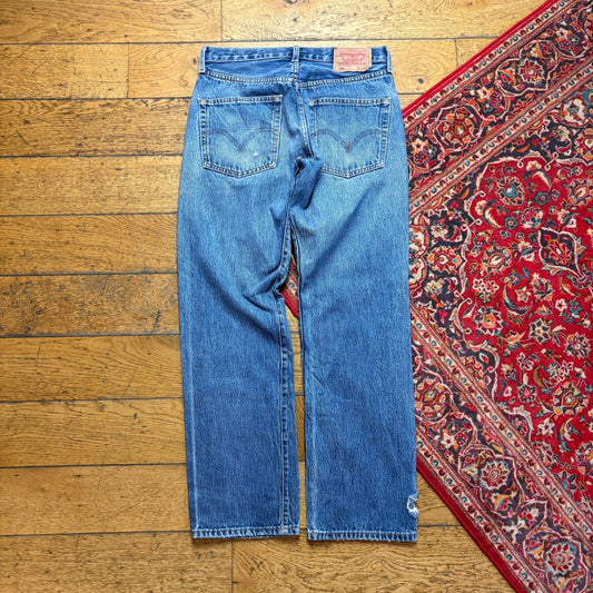 Vintage Levis 501 Straight Blue Denim Jeans - 31S