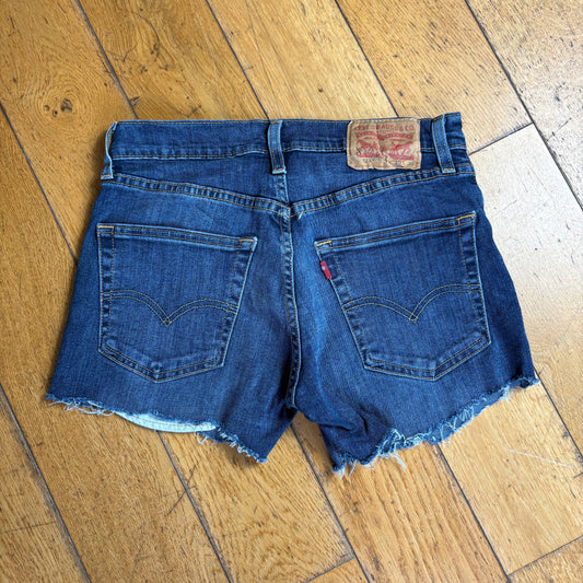 Vintage Levis 511 Micro Blue Denim Shorts - Size 10