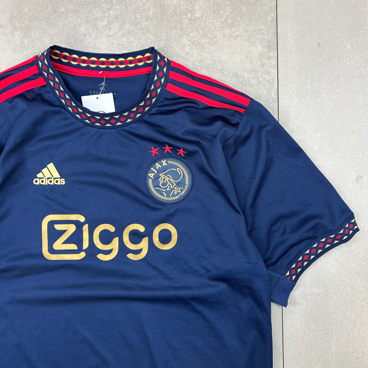 Vintage Ajax 2022/23 Adidas Away Football Kit Navy - Large