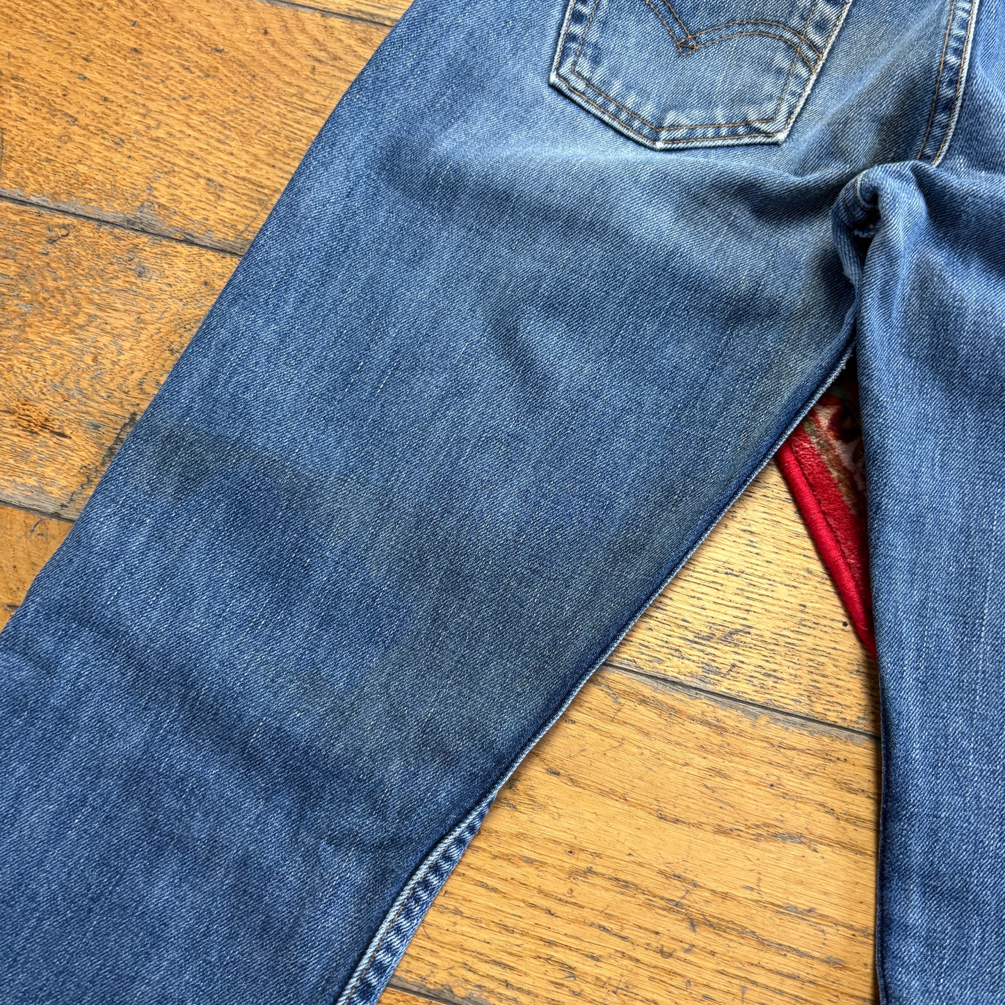 Vintage Levis 516 Bootcut Blue Denim Jeans - Size 8/10