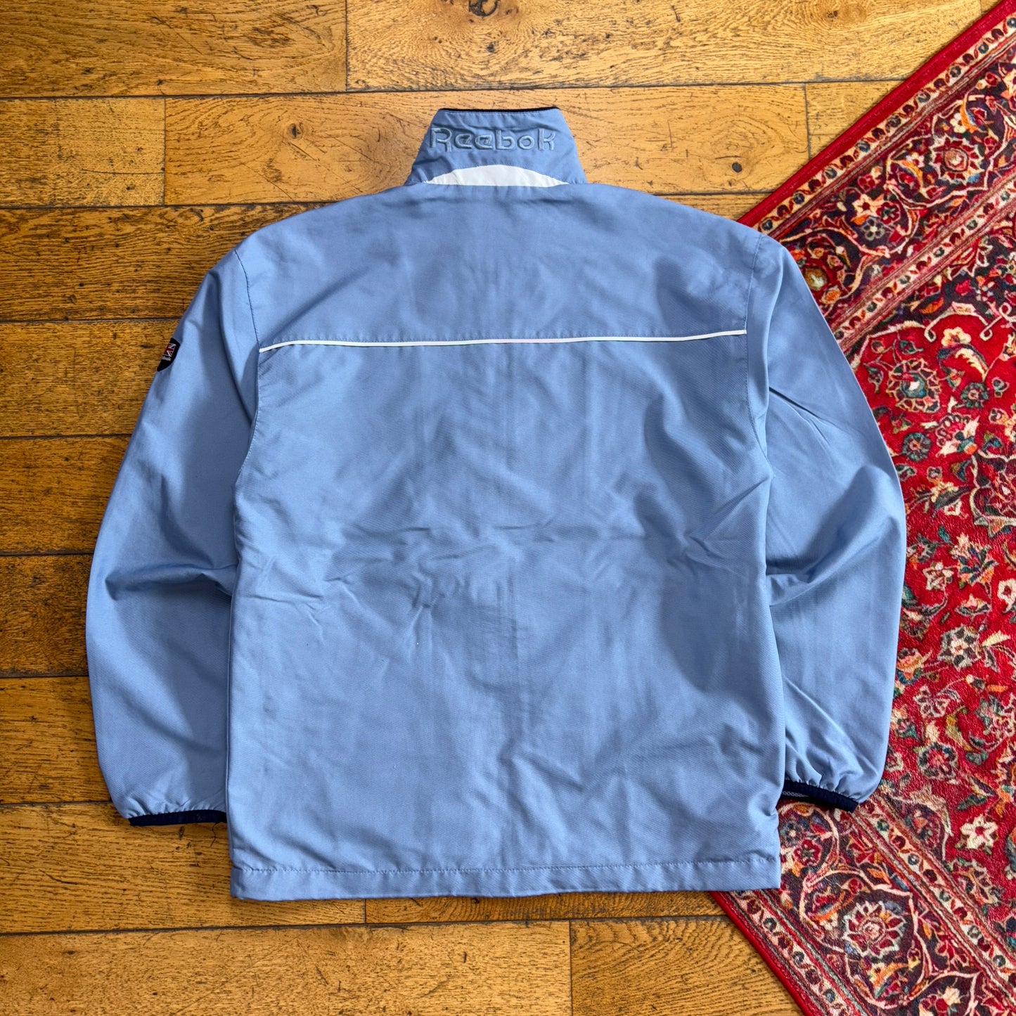 Vintage Reebok Blue Tracksuit Track Shell Windbreaker Jacket - M