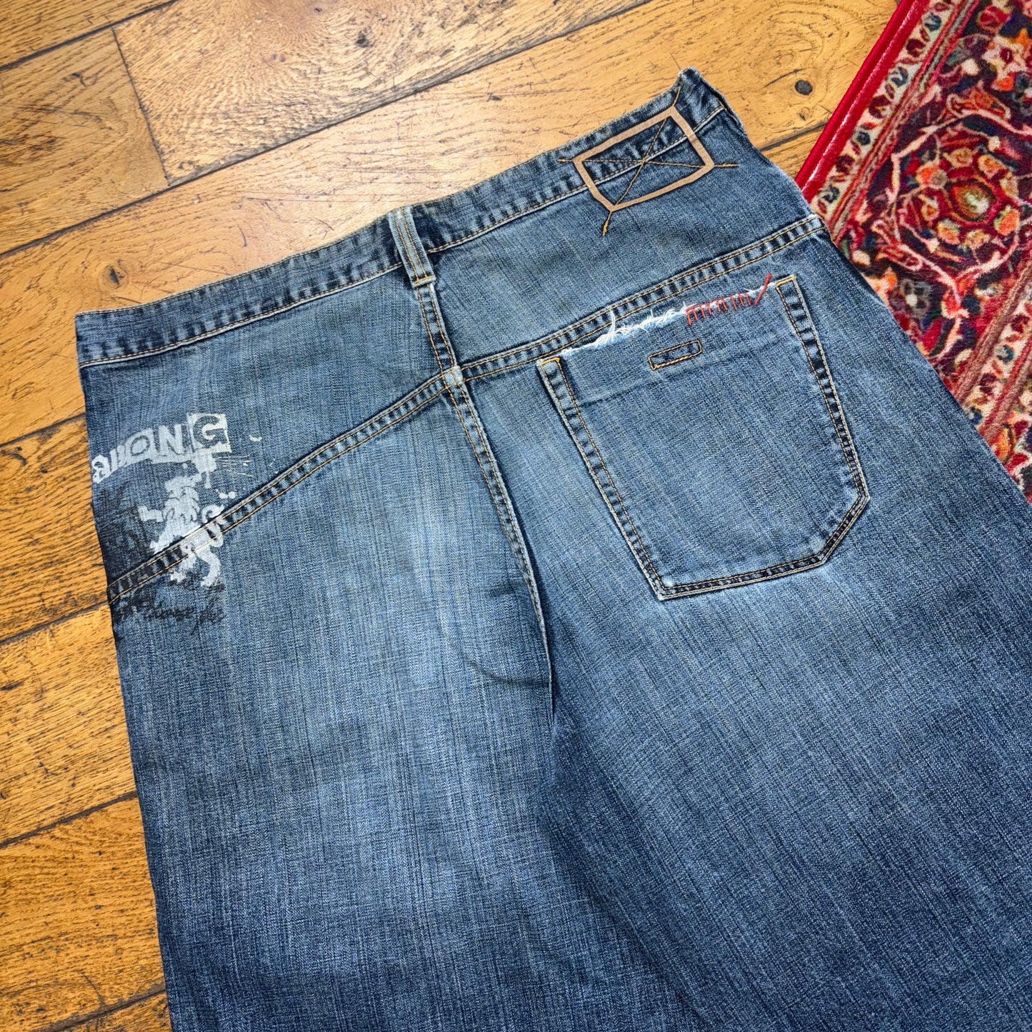 Vintage Billabong Surfwear Hip Hop Blue Baggy Shorts Jorts - 36