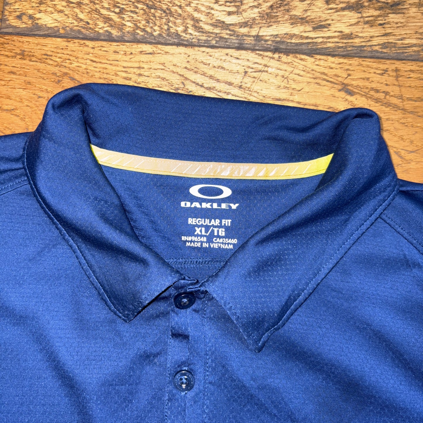 Vintage Oakley Blue Sport Golf Polo Shirt - XL