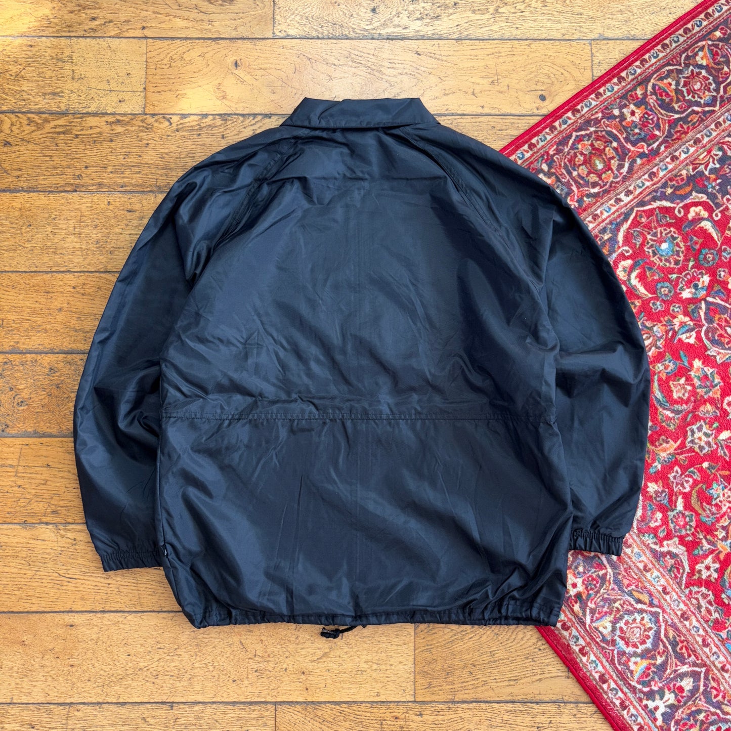 Vintage 90s Adidas Black Nylon Jacket - XL