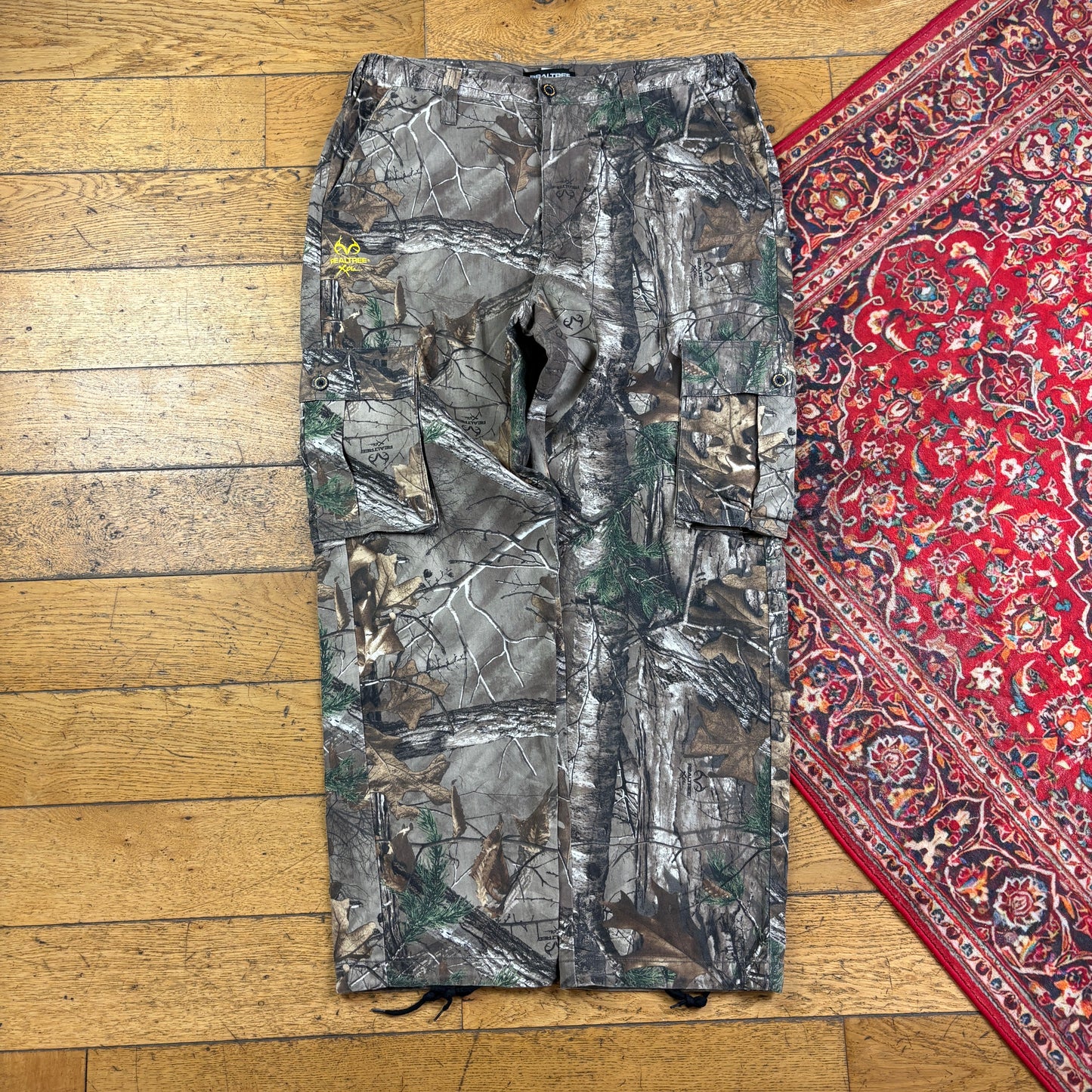 Vintage Real Tree Camo Green Hunting Workwear Trousers - 36