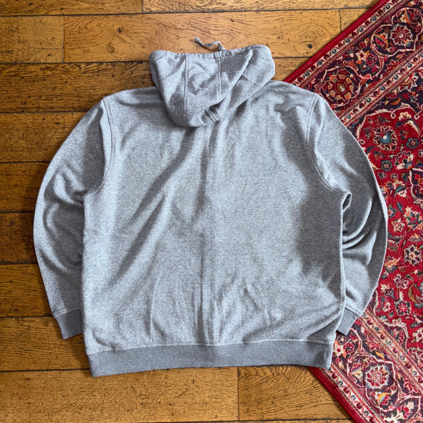 Vintage Oakley Grey Zip Hoodie Embroidered Sweatshirt - 2XL