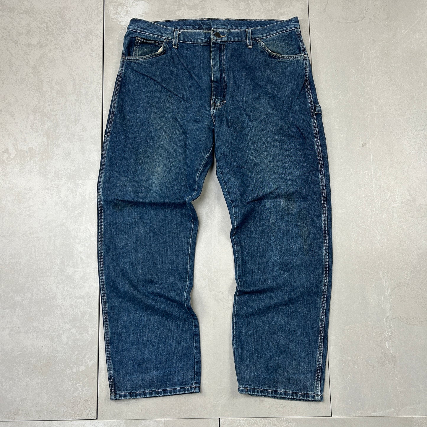 Vintage Dickies Blue Workwear Carpenter Baggy Jeans - 40