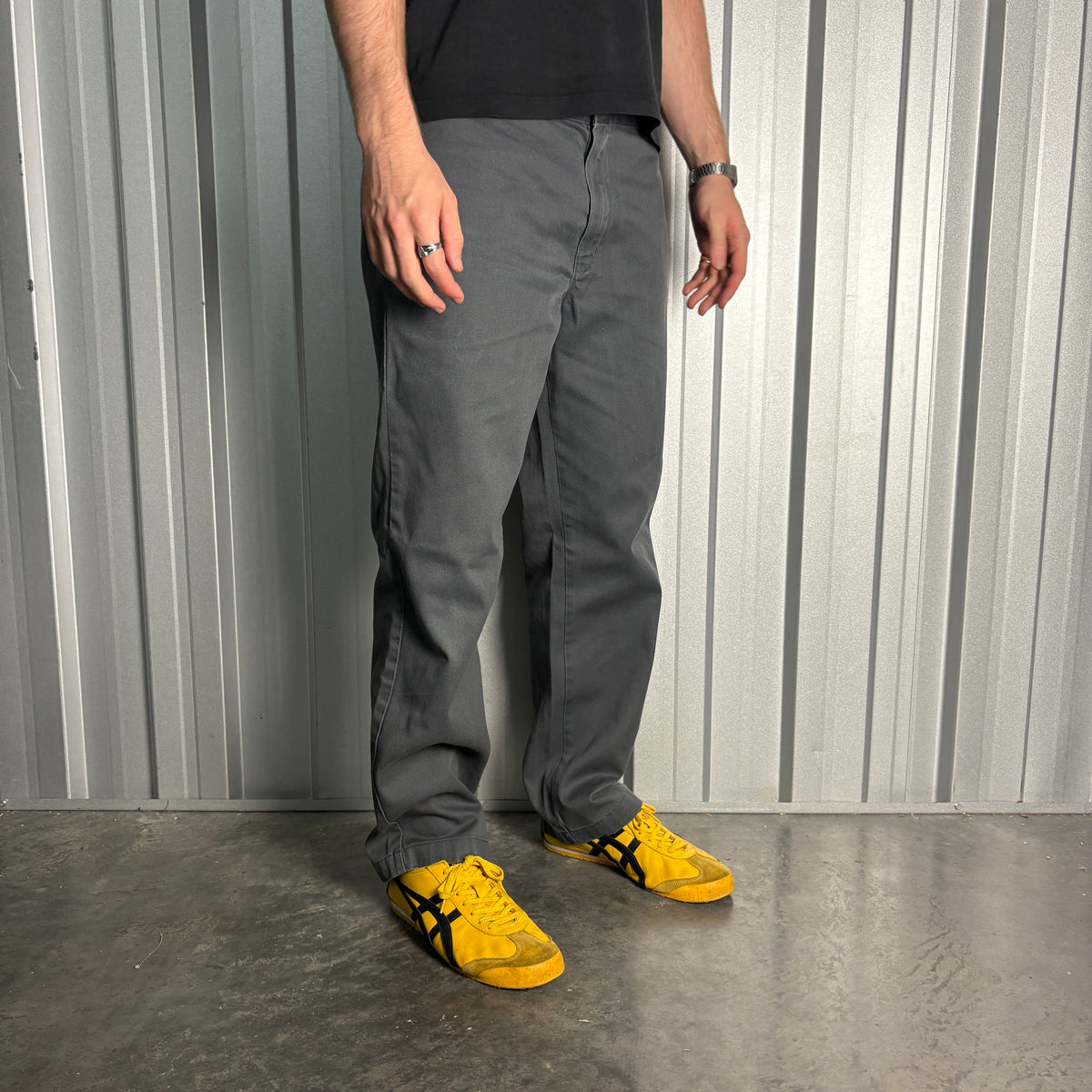 Grey Dickies 874 Skate Straight Chino Trousers - 38R