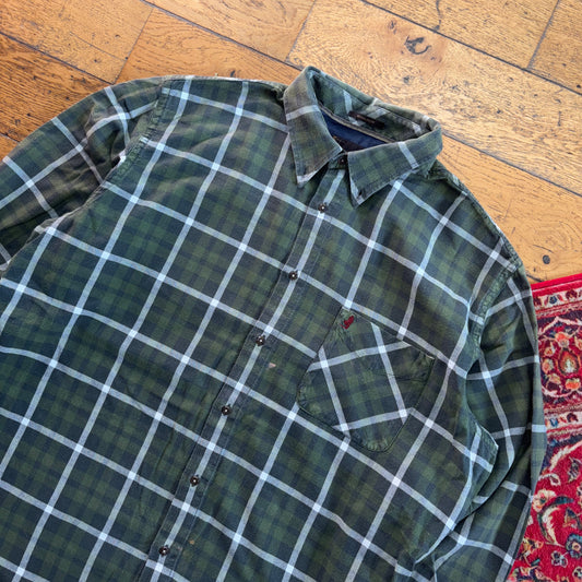 Vintage Marlboro Classics Green Embroidered Shirt - 3XL