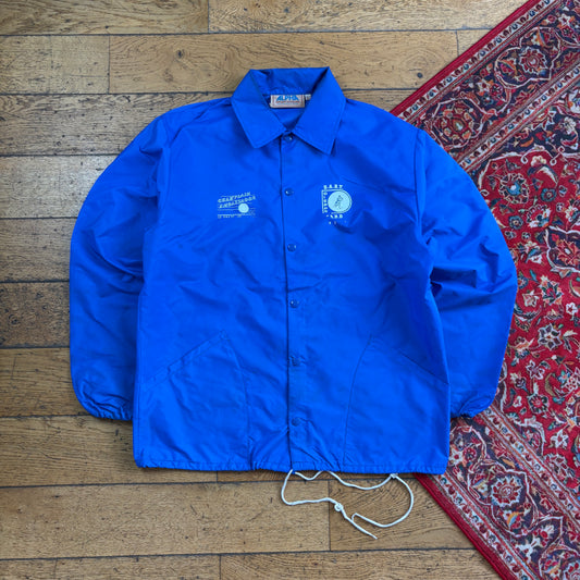 Vintage Blue Nylon Coach Harrington Jacket - L