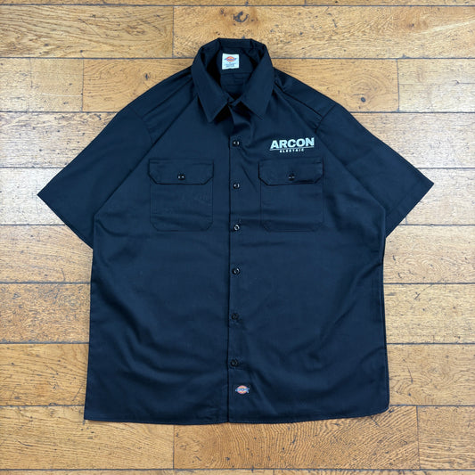 Vintage Dickies Black Embroidered Shirt - L