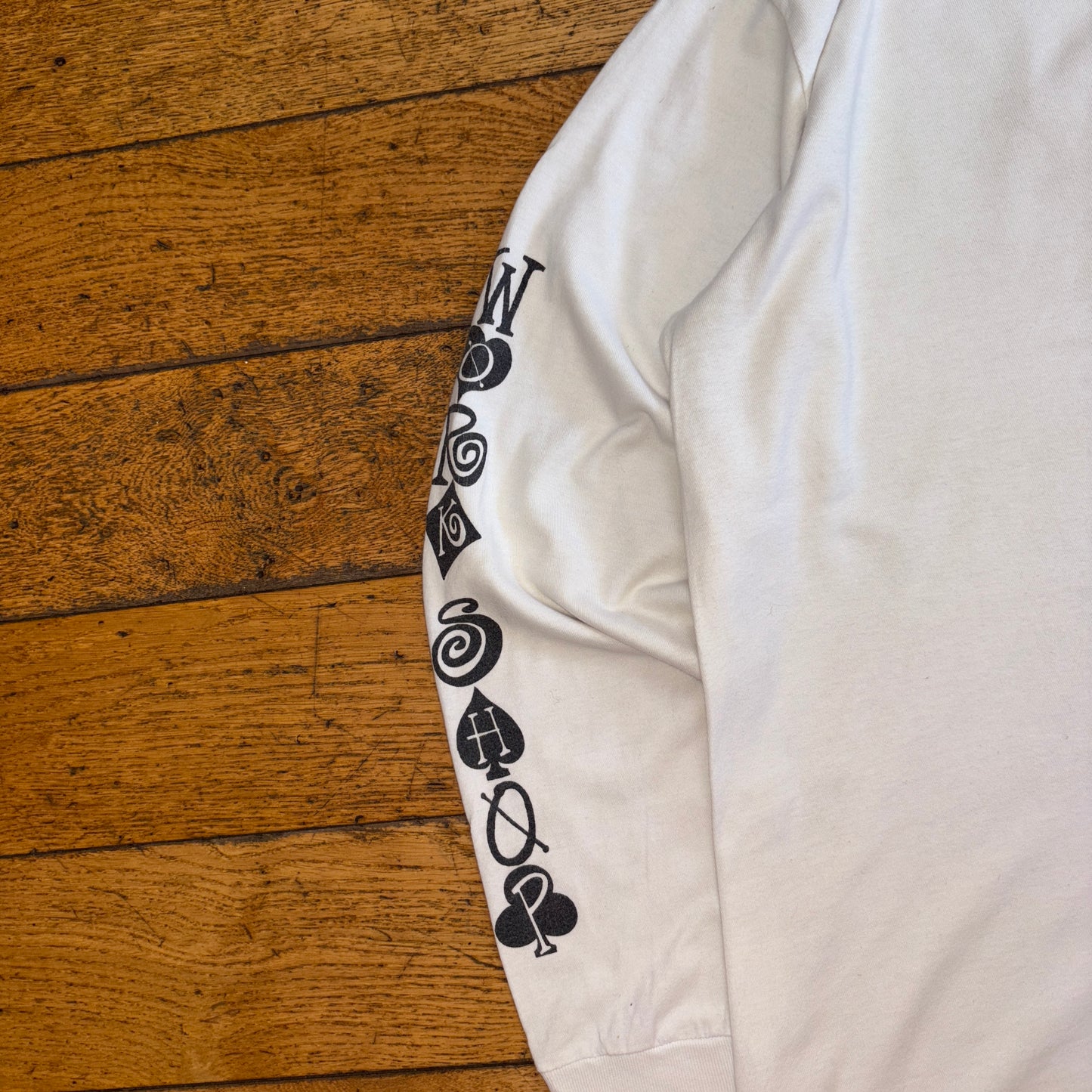 Vintage Stussy Our Legacy White Long Sleeve Graphic T-Shirt - L