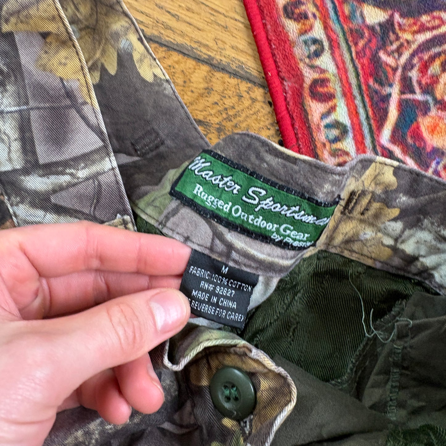 Vintage Real Tree Camo Green Hunting Workwear Trousers - 32