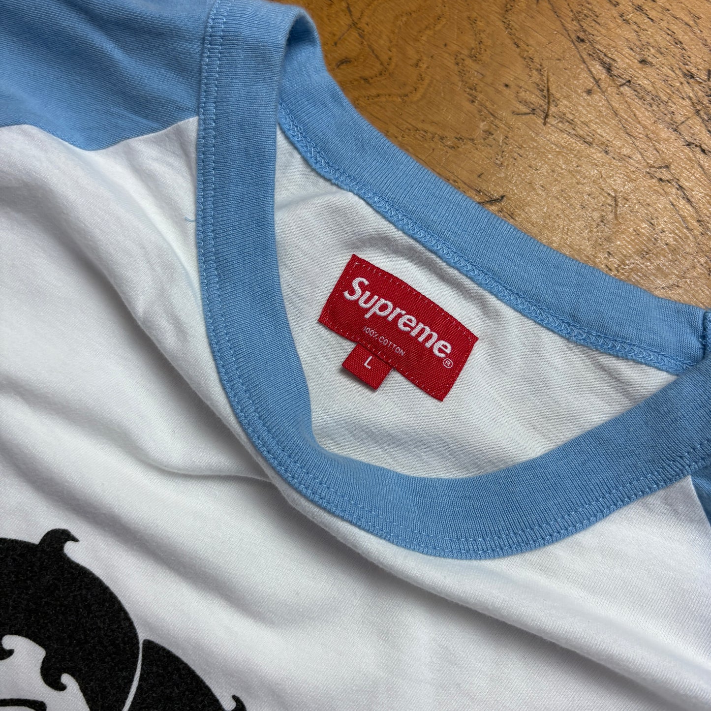 Vintage Supreme Betty Boop Long Sleeve White Blue Graphic T-Shirt - L