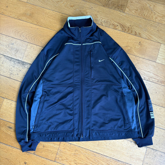 Vintage Nike Navy Tracksuit Track Shell Windbreaker Jacket - L