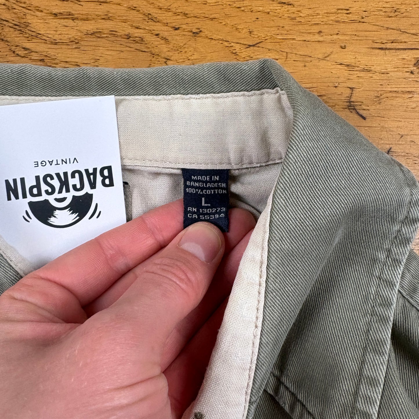 Vintage Wrangler Green Workwear Shirt - L