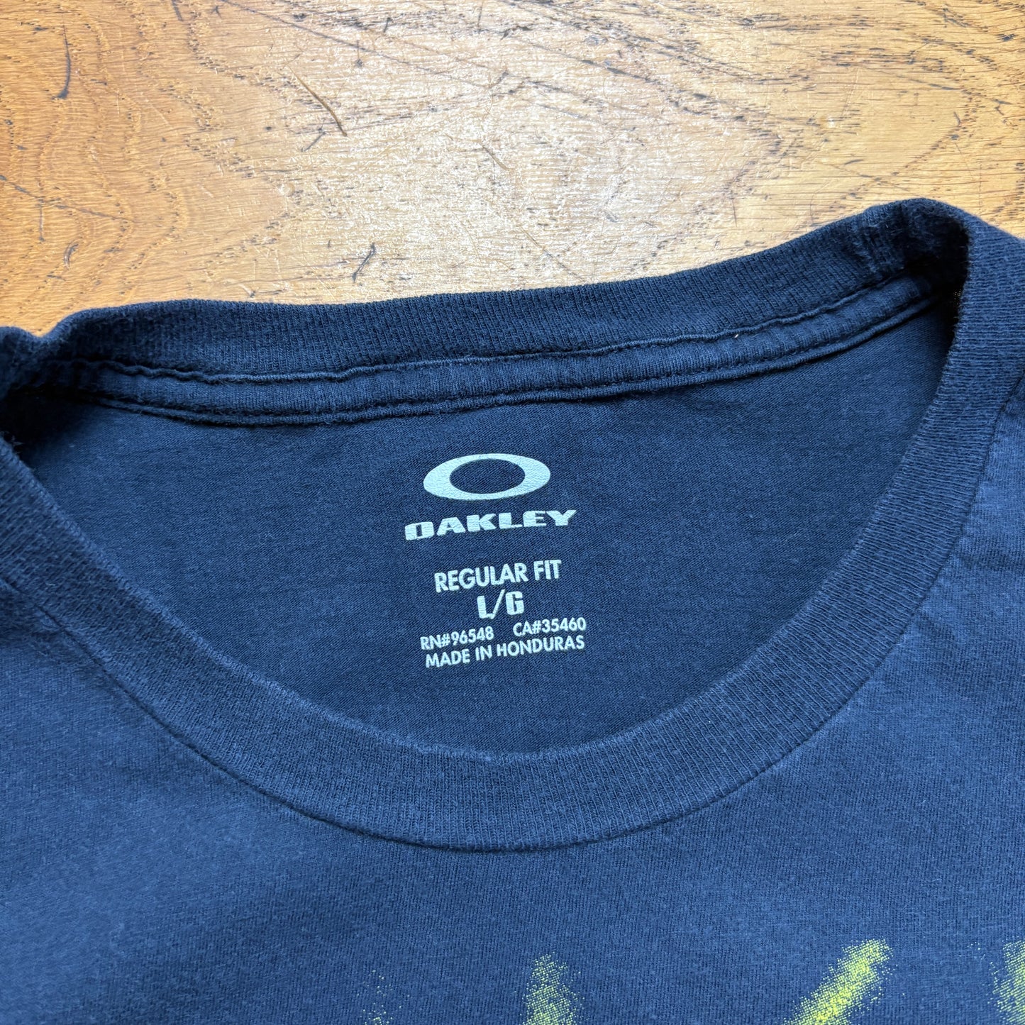 Vintage Oakley Navy Graphic T-Shirt - S