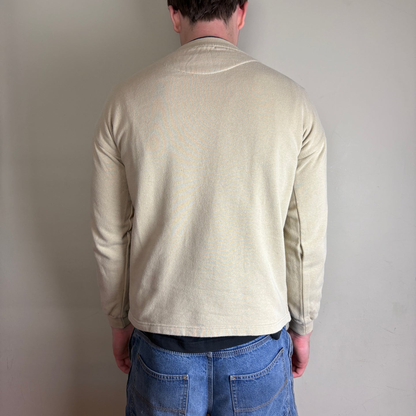 Vintage Adidas Equipment Cream Embroidered Sweatshirt - S