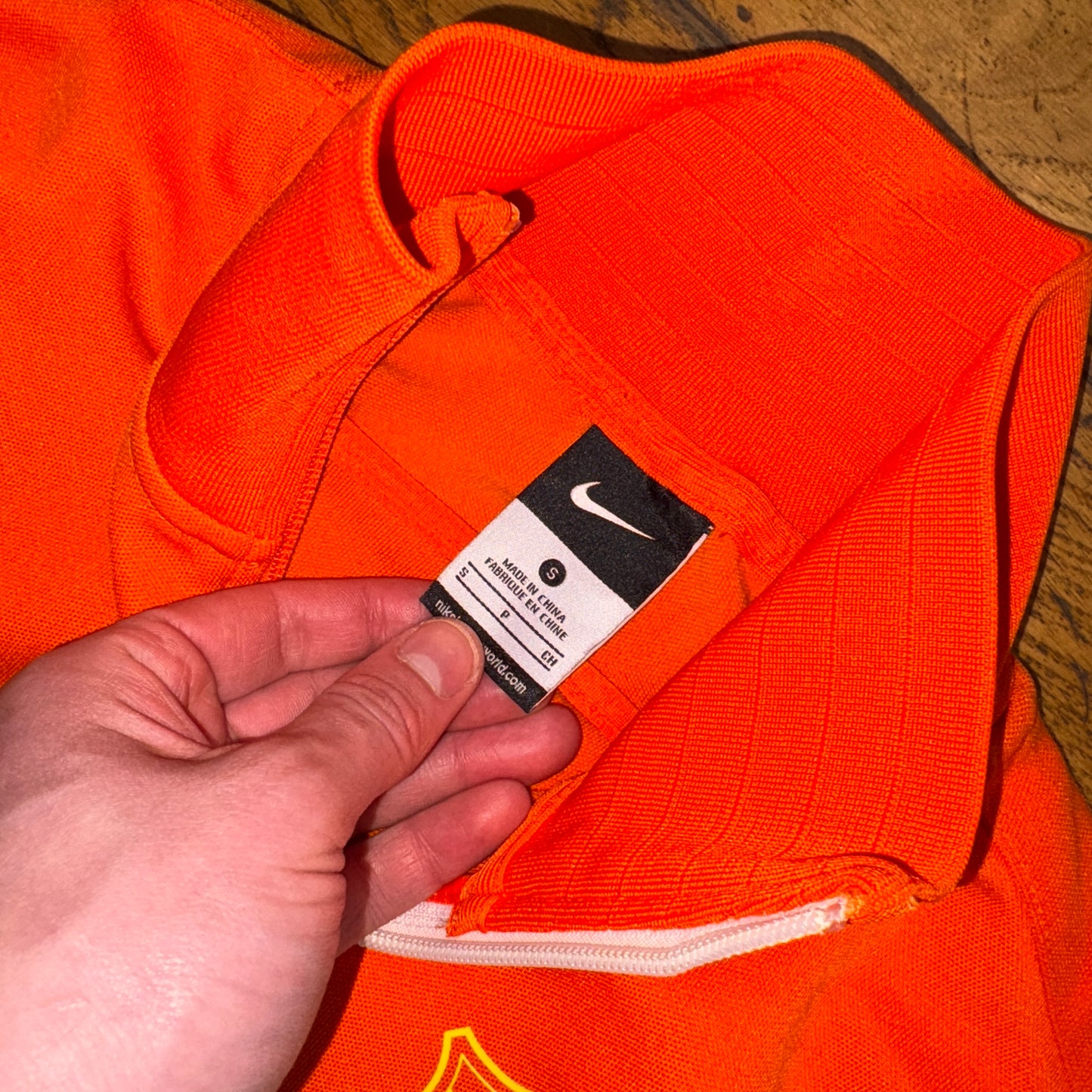 Vintage Barcelona Nike Football Orange Tracksuit Track Shell Jacket - S