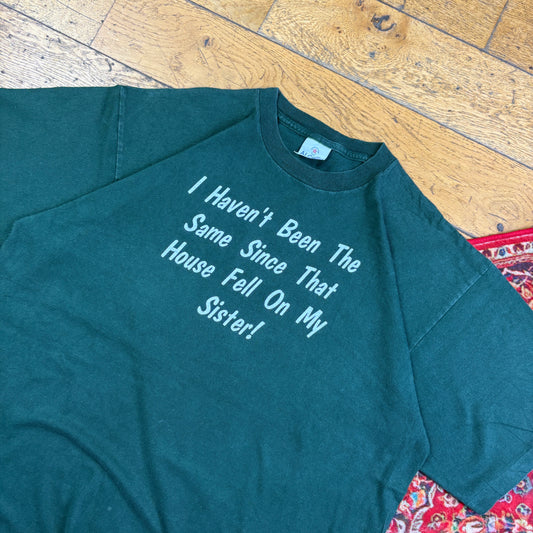 Vintage 90s Wicked Green Funny Single Stitch Graphic T-Shirt - XL