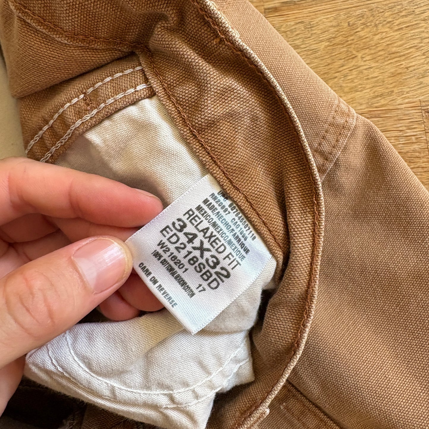 Vintage Dickies Workwear Brown Carpenter Baggy Trousers - 34R