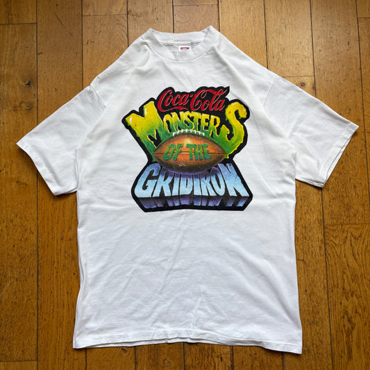 Vintage 1994 Coca Cola Single Stitch White Graphic T-Shirt - L