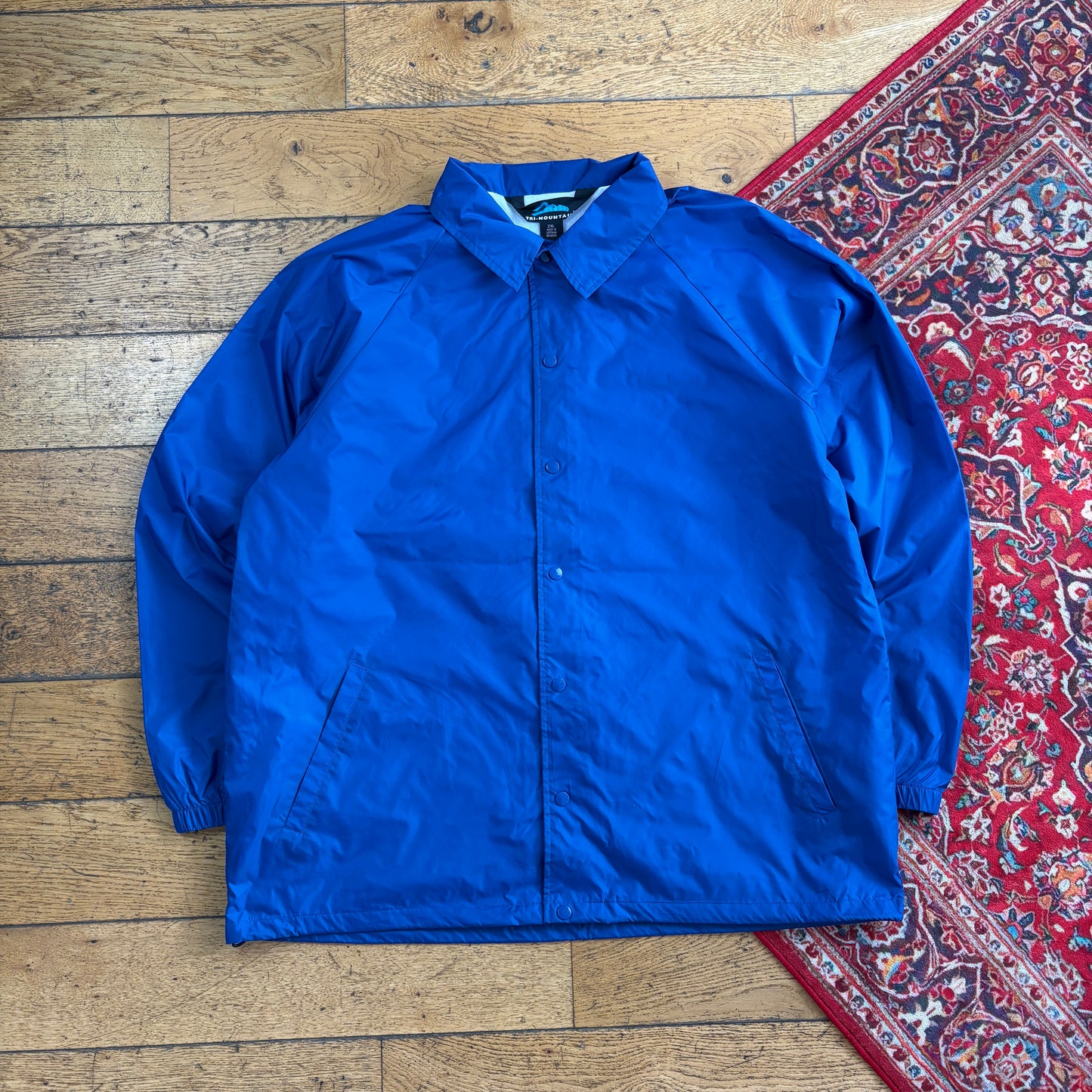 Vintage Blue Nylon Coach Harrington Jacket - XXL