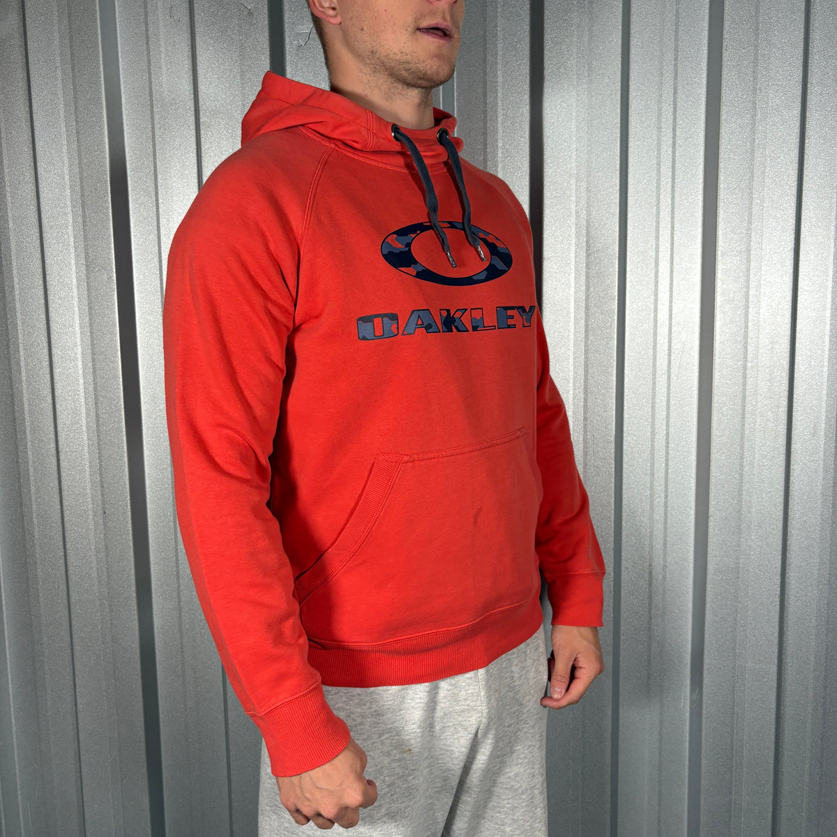 Oakley Orange Hoodie Sweatshirt - S