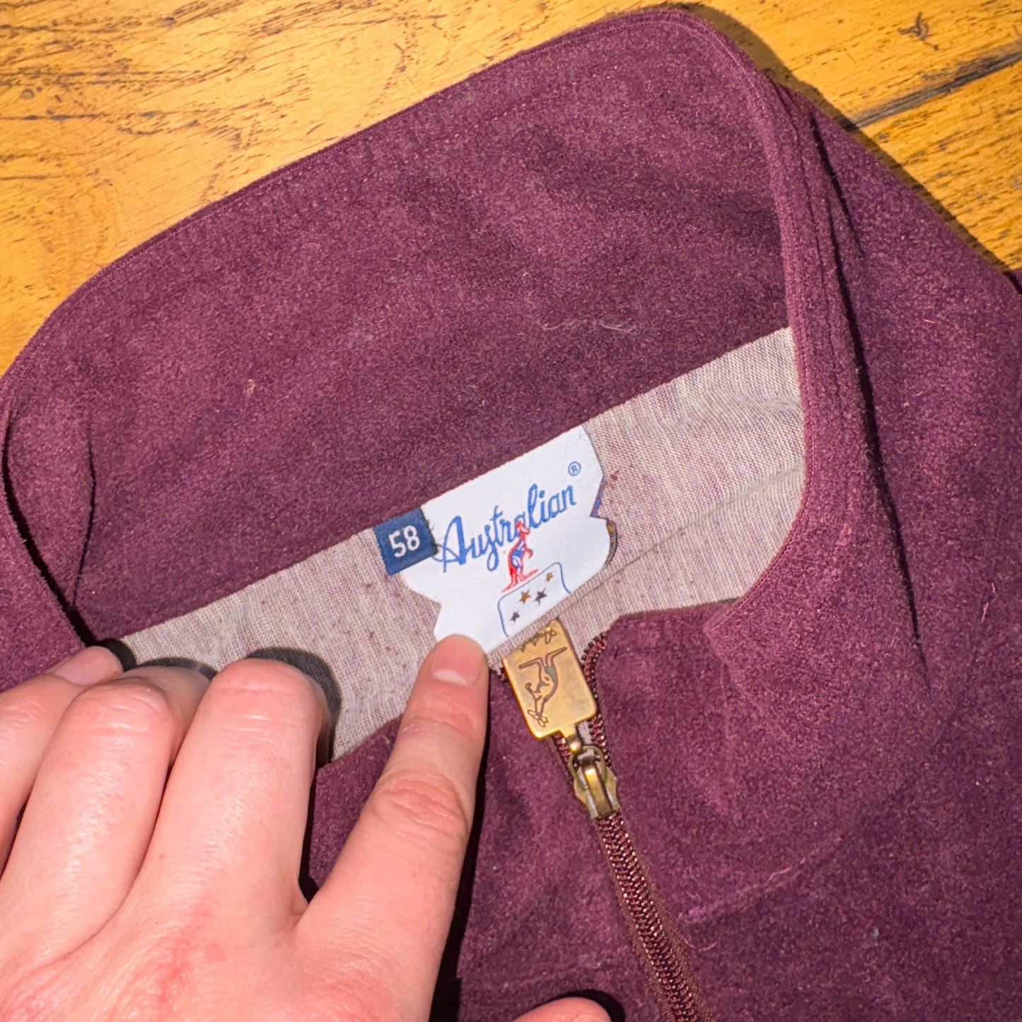 Vintage Australia Black Burgundy Tracksuit Track Shell Windbreaker Jacket - 2XL