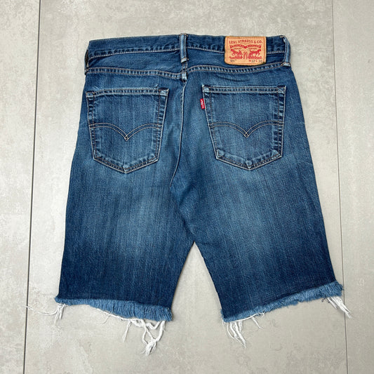 Vintage Levis 511 Slim Blue Denim Shorts - 32